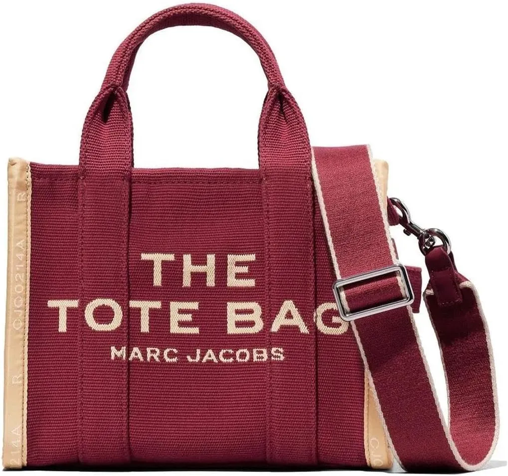 Marc Jacobs Women's The Leather Small Tote, One Size (Merlot, Red)
