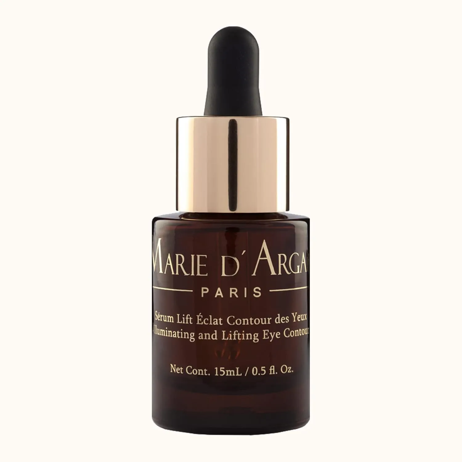 Marie d'Argan Eye Contour Serum for dark circles and puffiness, with Hyaluronic Acid, Ginseng and Hibiscus Anti-wrinkle, Repairs Bags under eyes, iluminates skin, firming effect, 15 ml,