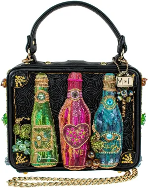 Mary Frances In the Spirit Beaded Top Handle Cocktails, Champagne Handbag, Multi