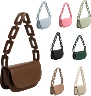 Melie Bianco Inez Bag - Luxury Vegan Leather Purse - Convertible Vegan Designer Purse - Shoulder & Crossbody Straps