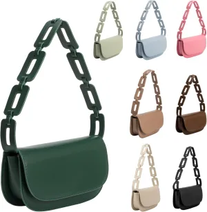 Melie Bianco Inez Bag - Luxury Vegan Leather Purse - Convertible Vegan Designer Purse - Shoulder & Crossbody Straps