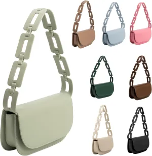 Melie Bianco Inez Bag - Luxury Vegan Leather Purse - Convertible Vegan Designer Purse - Shoulder & Crossbody Straps