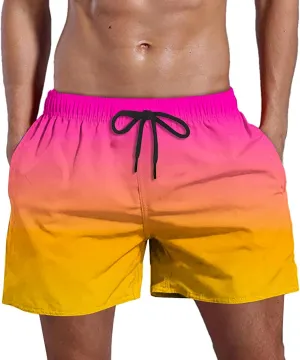 Men Drawstring Running Surfing Sports Plus Size Beach Shorts Board Pants Swimsuit Men Swimming Pool Shorts for Men