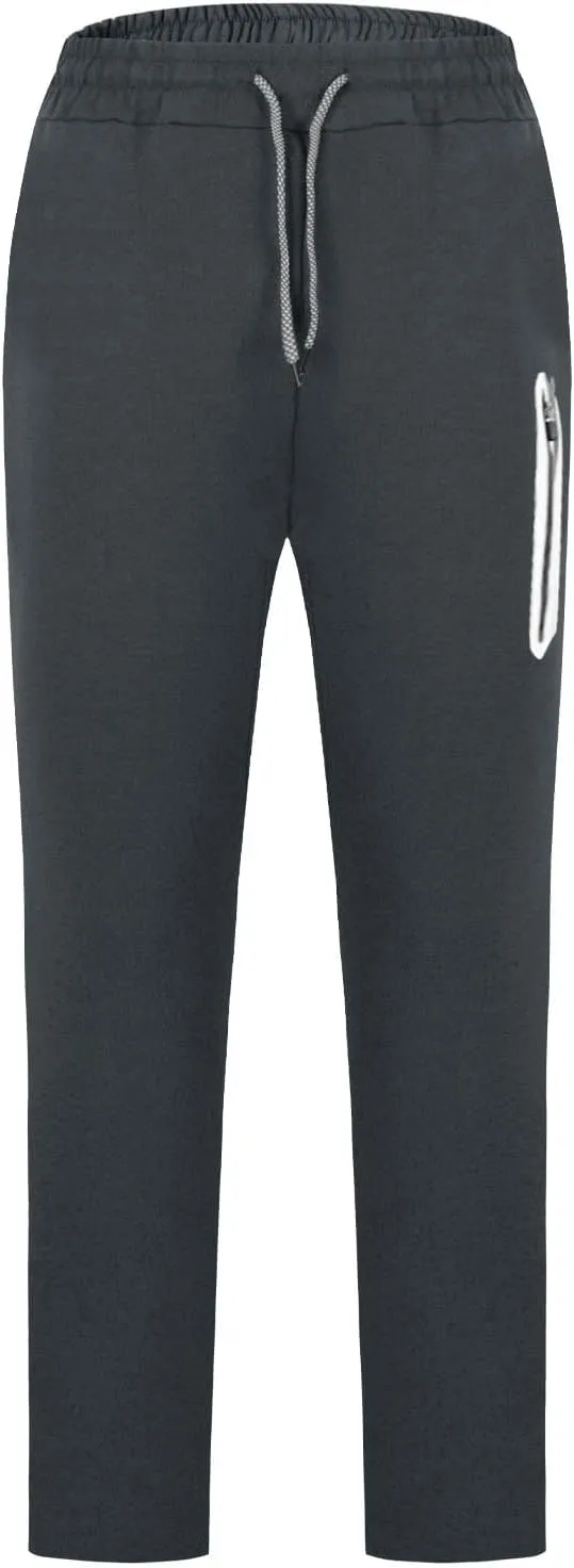 Men Jogger Pants Gym Slim Fit Elastic Waist Drawstring Sweatpants with Pocket Athletic Pants for Training Running