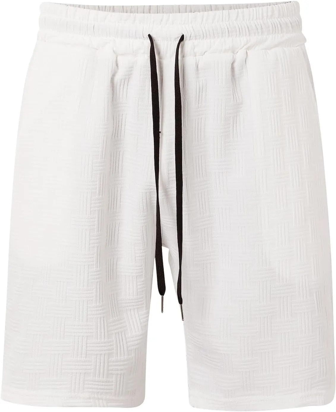 Men's 2 Piece Short Sets Summer Outfits Short Sleeve Solid Color Breathable Polo Shirt & Shorts Set Casual Beach Outfits