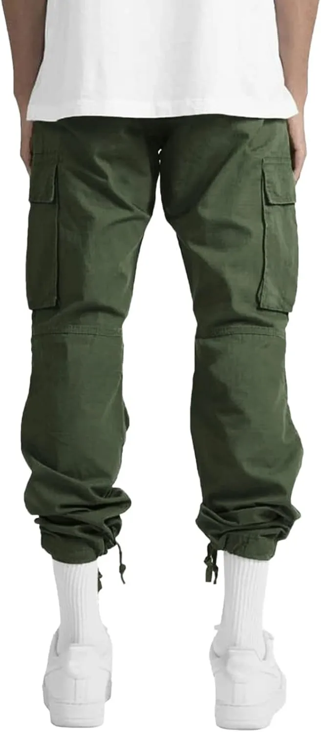 Men's Athletic Running Sweatpants Pants Straight-Leg Fitness Sports Men's Pants Casual Cargo Pants Workout Joggers