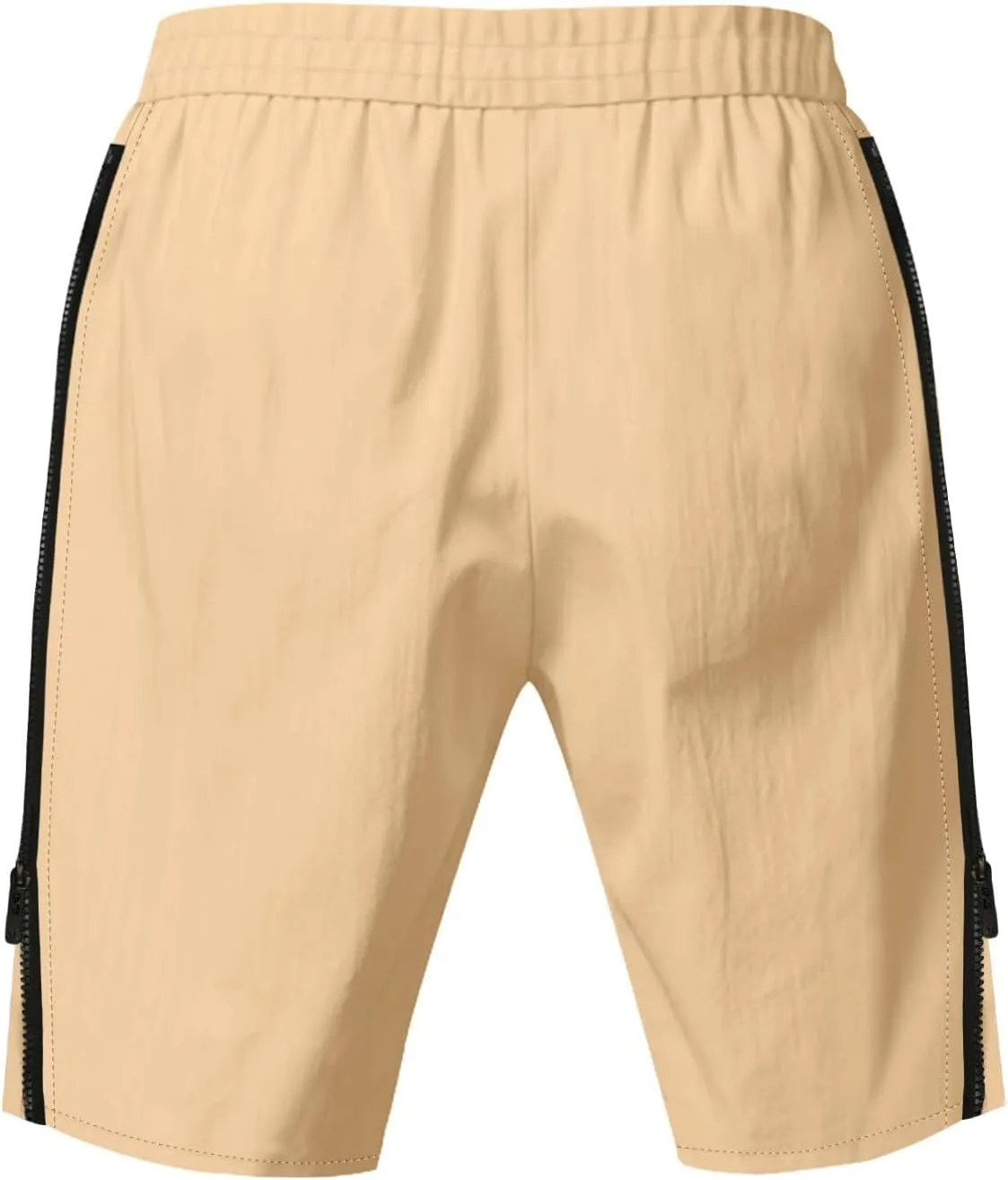 Mens Cargo Casual Shorts Lightweight Stretch Athletic Short Elastic Waistband with Pockets Hiking Workout Beach Pants