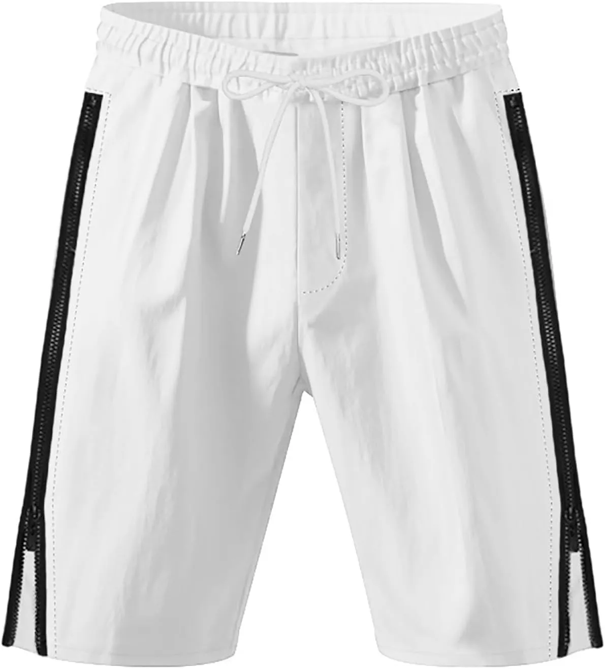 Mens Cargo Casual Shorts Lightweight Stretch Athletic Short Elastic Waistband with Pockets Hiking Workout Beach Pants