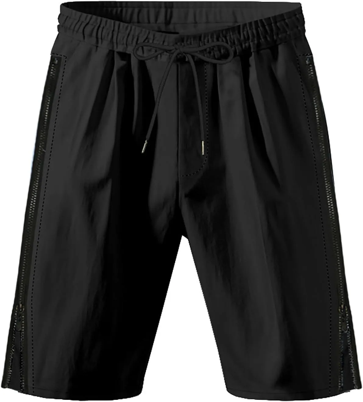Mens Cargo Casual Shorts Lightweight Stretch Athletic Short Elastic Waistband with Pockets Hiking Workout Beach Pants