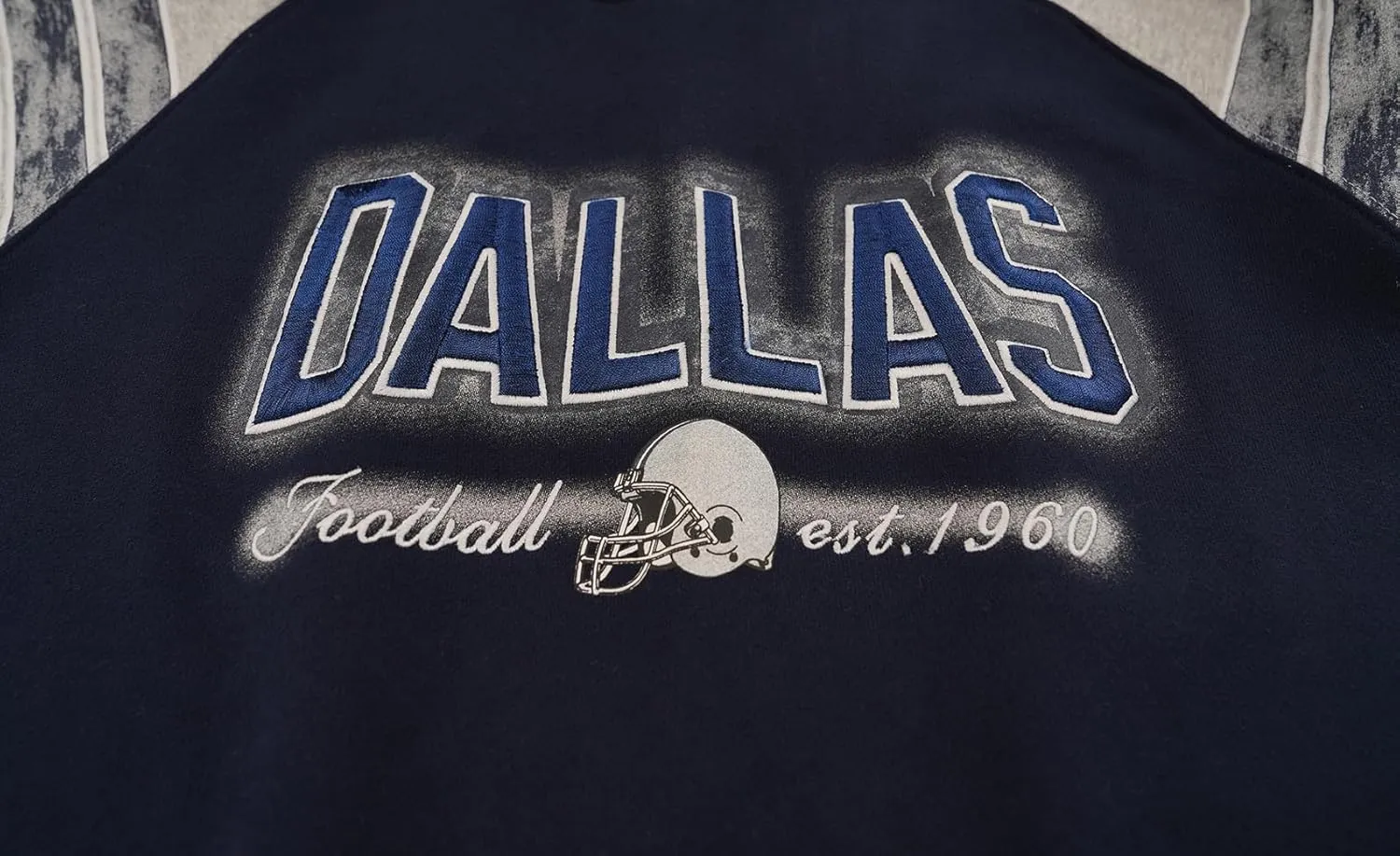 Mens City Football Athletic Fleece Embroidery Soft Hoodies Pullover Stripes Sweatshirts