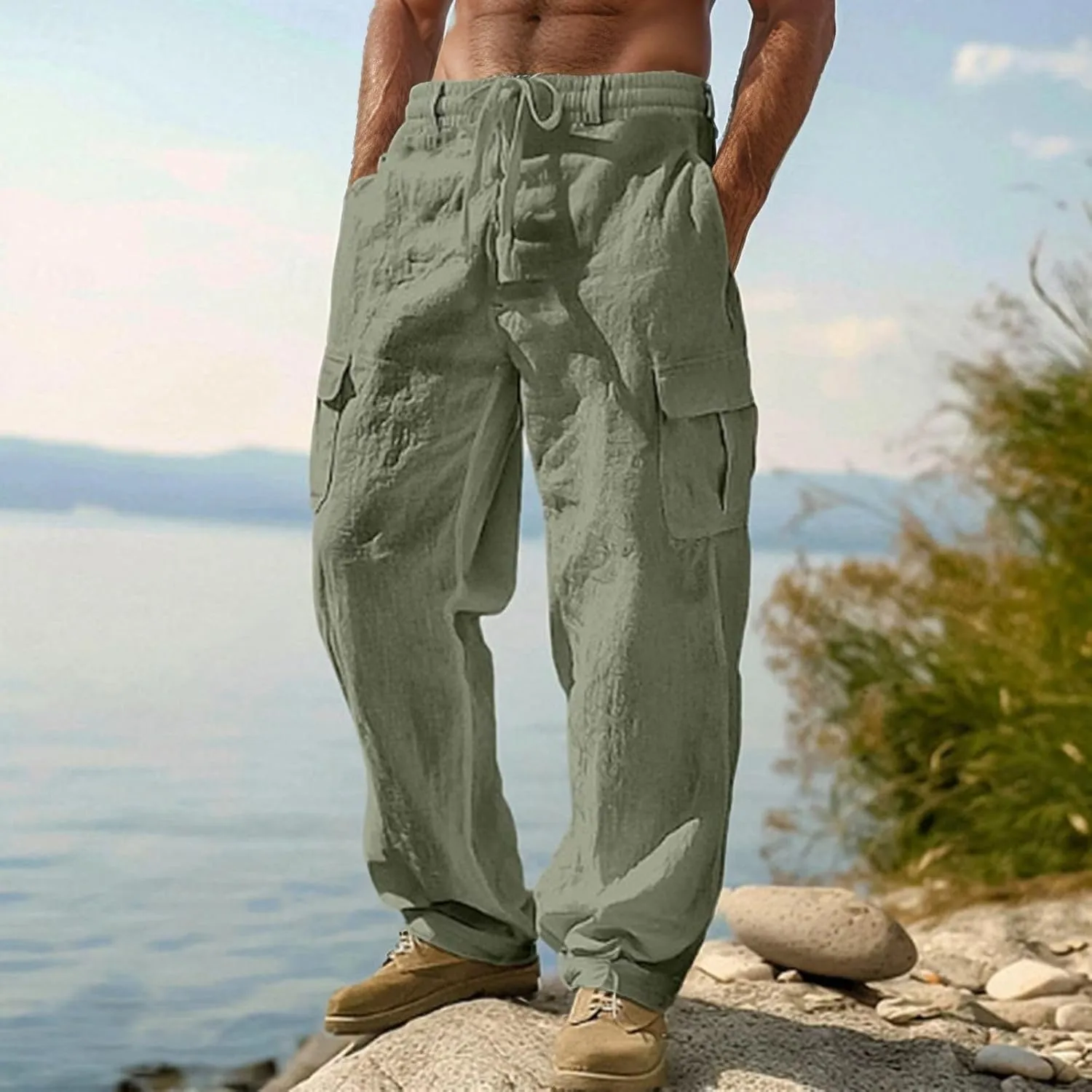 Mens Dress Trousers Baggy Gym Casual Stretch Smarty Joggers Outfits Leather Motorcycle Sport Regular Fit Travel