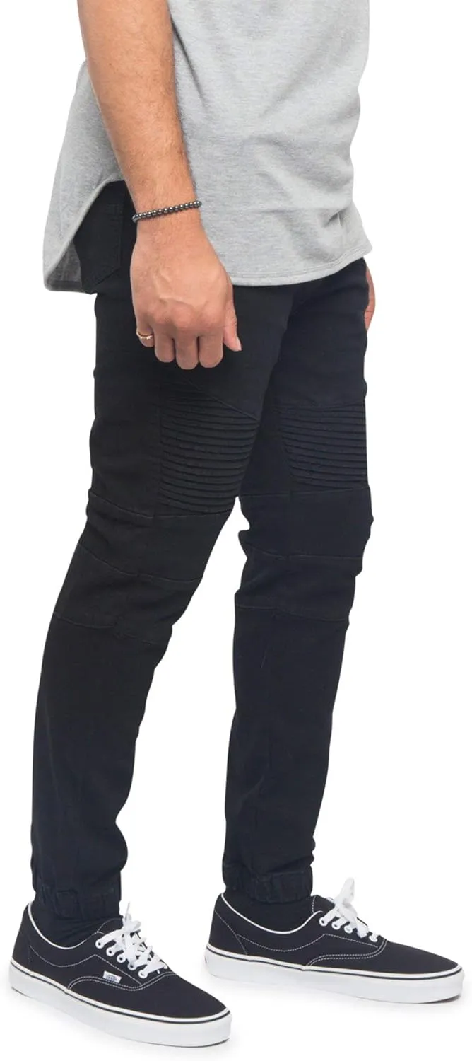 Men's Drop Crotch Joggers Denim Jean Pants