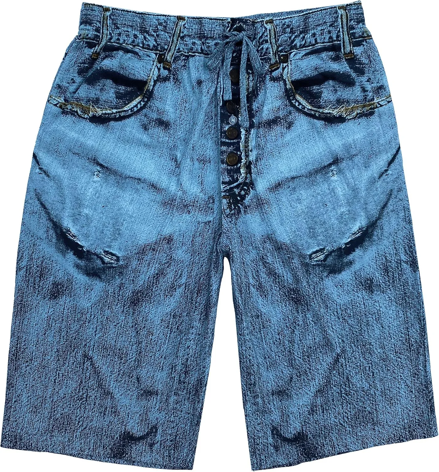 Men's Generic Faux Denim Mens Pajama Pants for Men