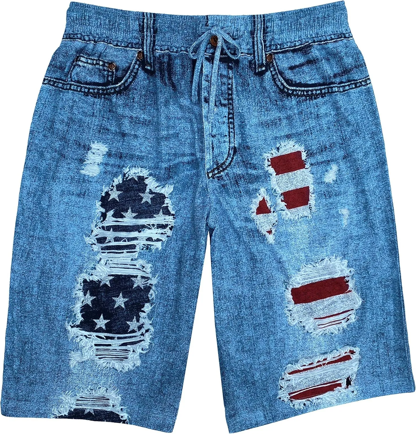 Men's Generic Faux Denim Mens Pajama Pants for Men