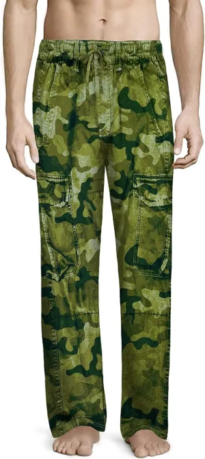Men's Generic Faux Denim Mens Pajama Pants for Men