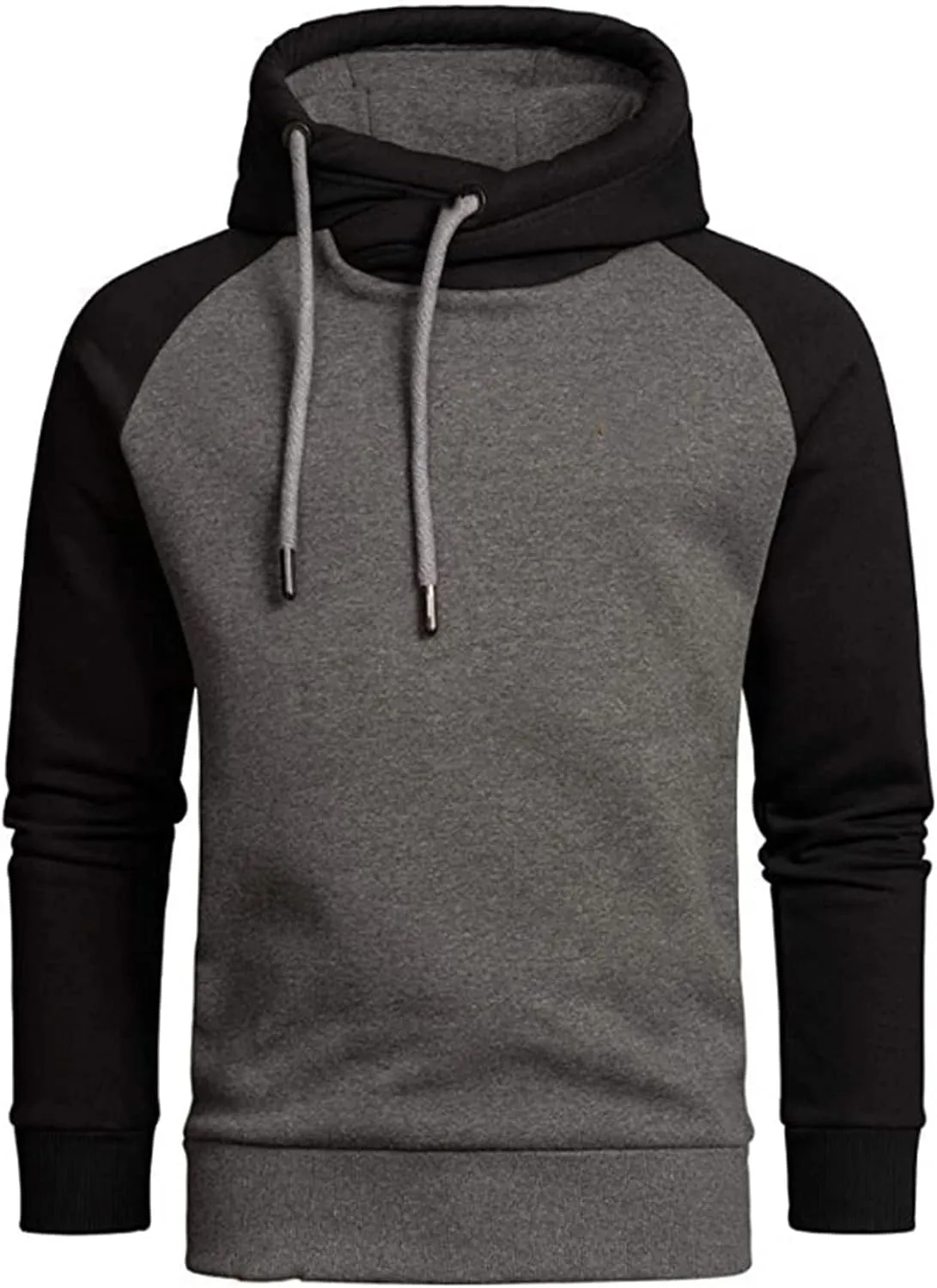 Men's Hooded Shirts Long Sleeve Lightweight Novelty Tops with Hood Athletic Stylish Regular Fit Pullover