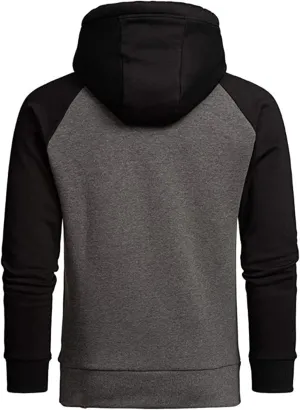 Men's Hooded Shirts Long Sleeve Lightweight Novelty Tops with Hood Athletic Stylish Regular Fit Pullover