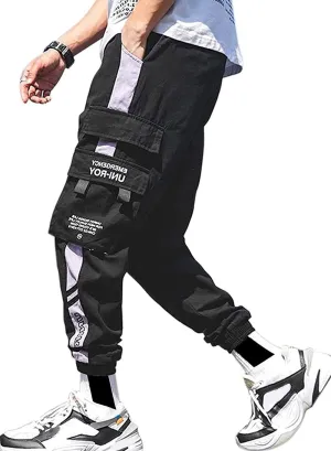 Men's Jogger Pants Punk Cargo Baggy Techwear Streetwear Hip Hop Couple Women Unisex Sports Casual Pants