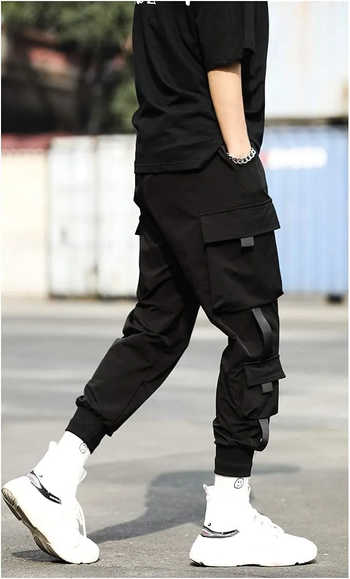 Men's Jogger Pants Punk Cargo Baggy Techwear Streetwear Hip Hop Couple Women Unisex Sports Casual Pants