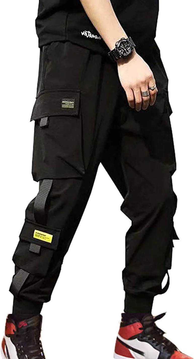 Men's Jogger Pants Punk Cargo Baggy Techwear Streetwear Hip Hop Couple Women Unisex Sports Casual Pants