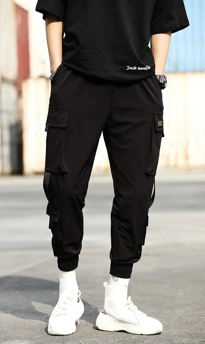 Men's Jogger Pants Punk Cargo Baggy Techwear Streetwear Hip Hop Couple Women Unisex Sports Casual Pants