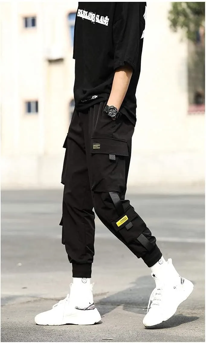 Men's Jogger Pants Punk Cargo Baggy Techwear Streetwear Hip Hop Couple Women Unisex Sports Casual Pants