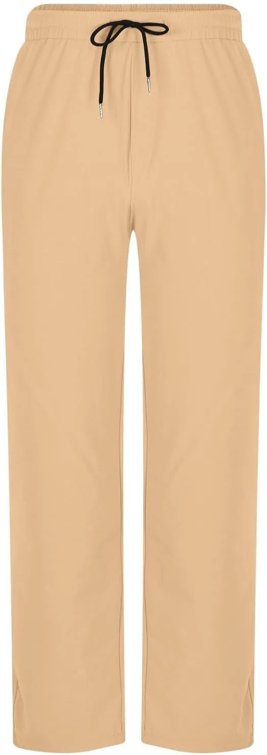 Mens Joggers Athletic Lightweight Active Sweatpants Drawstring Trendy Travel Casual Sport Running Pants with Pockets