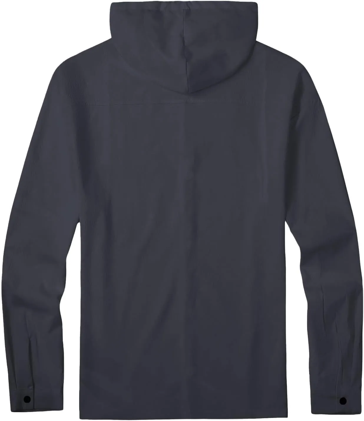 Mens Linen Shirts Long Sleeve Drawstring Button Down Casual Hooded T Shirt for Men 2025 Stylish Roll-Up Sleeve