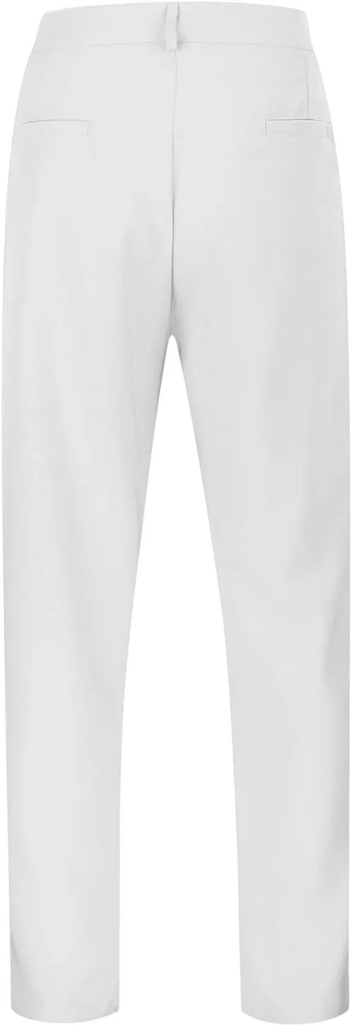 Mens Loose Fit Suit Dress Pants Casual Business Straight Leg Formal Pants Wrinkle Free Flat Front Work Trousers
