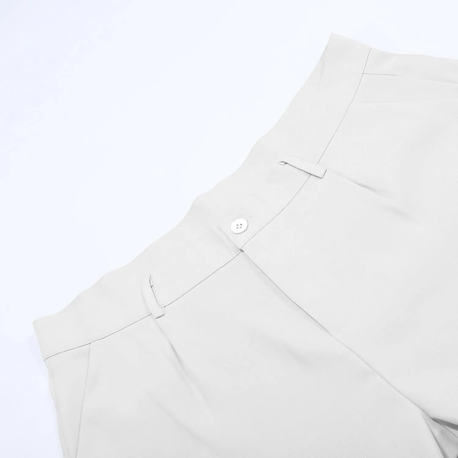 Mens Loose Fit Suit Dress Pants Casual Business Straight Leg Formal Pants Wrinkle Free Flat Front Work Trousers