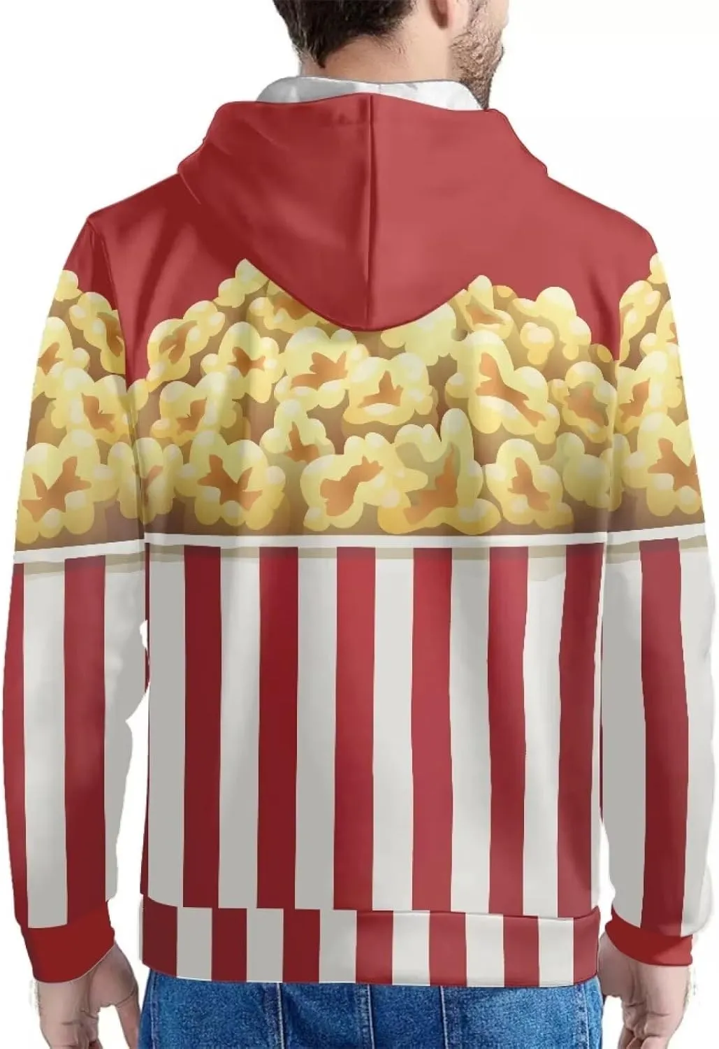 Men'S Novelty Hoodie 3D Wolf Fox Hoodie For Men With Front Pocket S-6XL