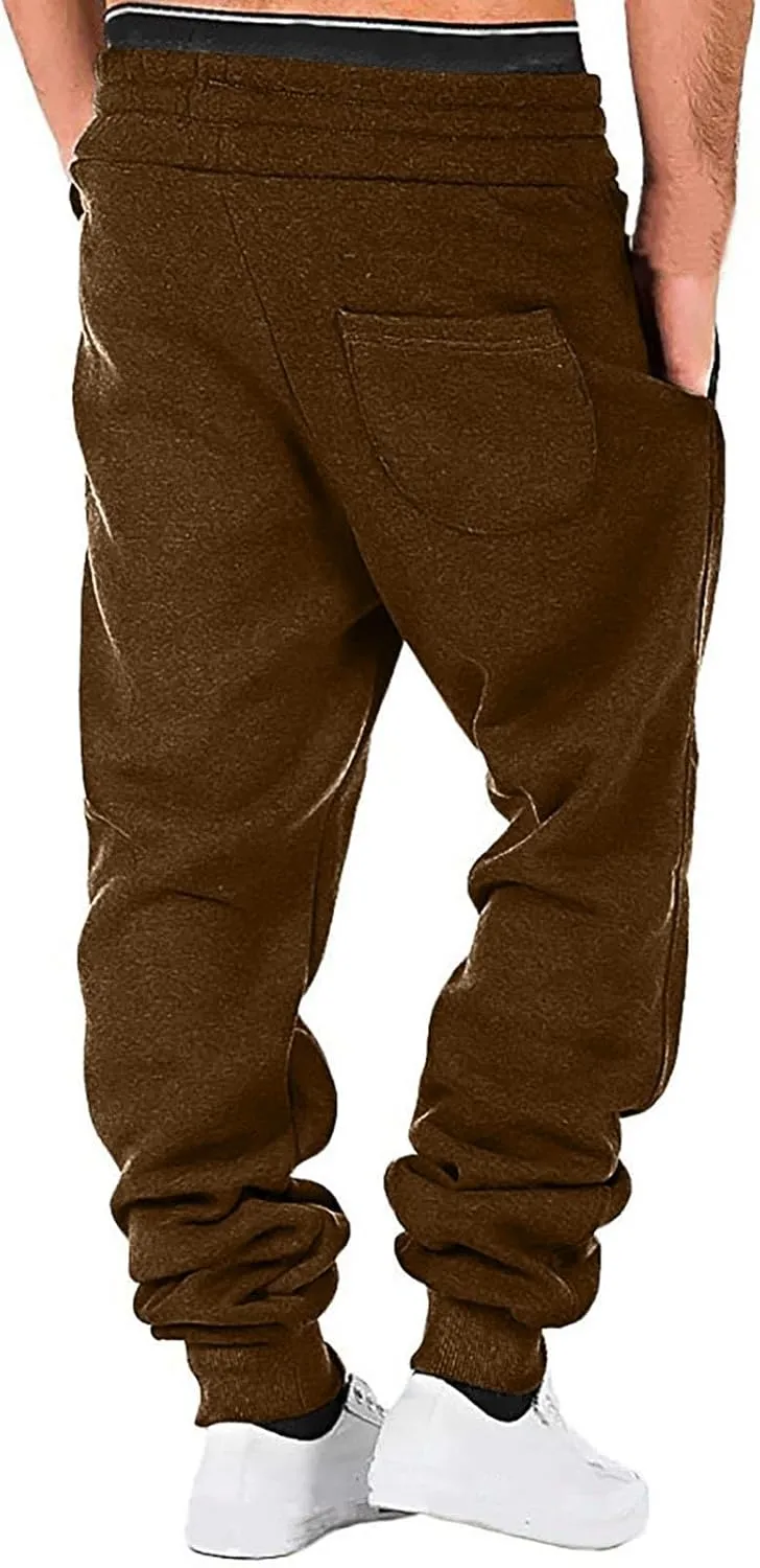 Men's Sweatpant Lightweight Drawstring Fashion Casual Joggers for Men Outdoor Sports Athletic Work Pants