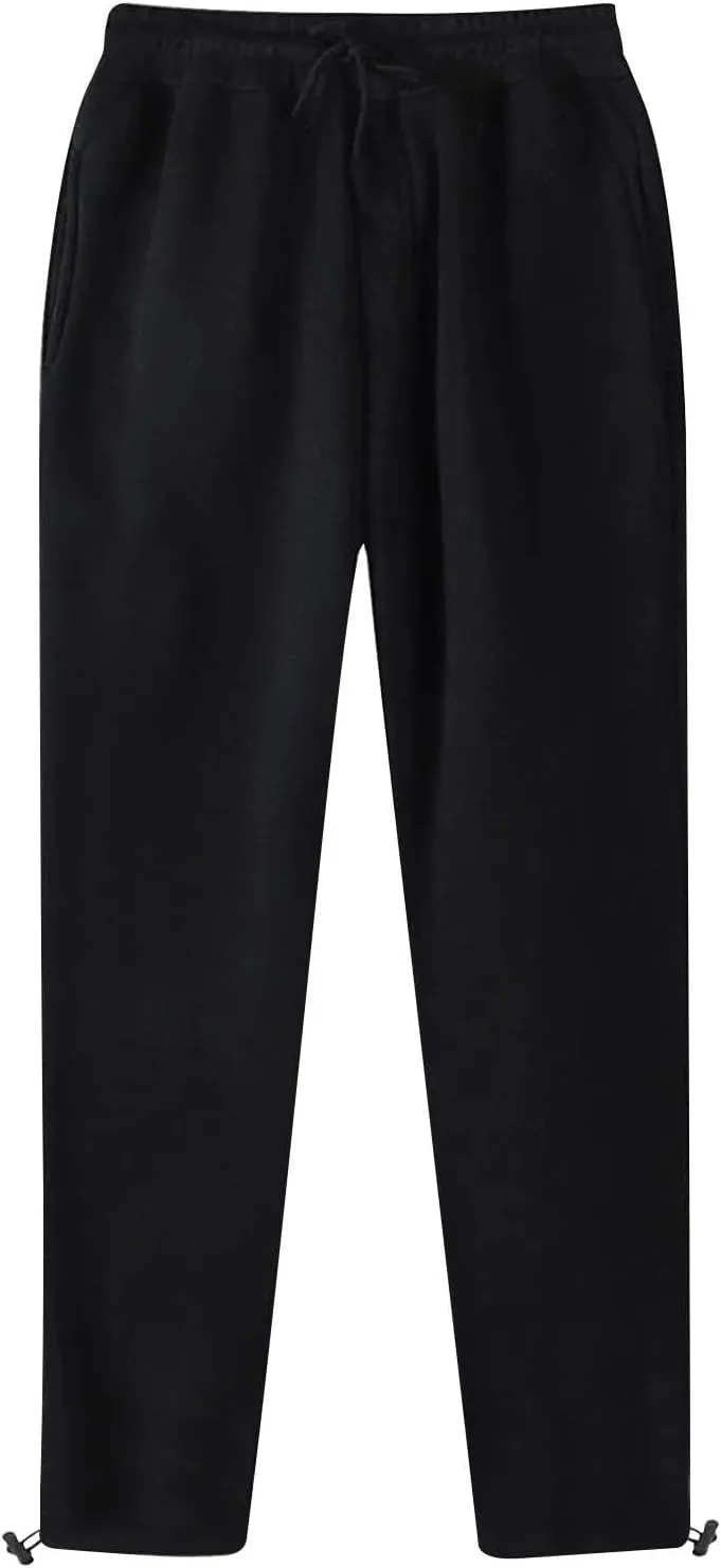 Men's Sweatpants Casual Lightweight Relaxed Fit Baggy Solid Fashion Elastic Waist Drawstring Sport Pants Running