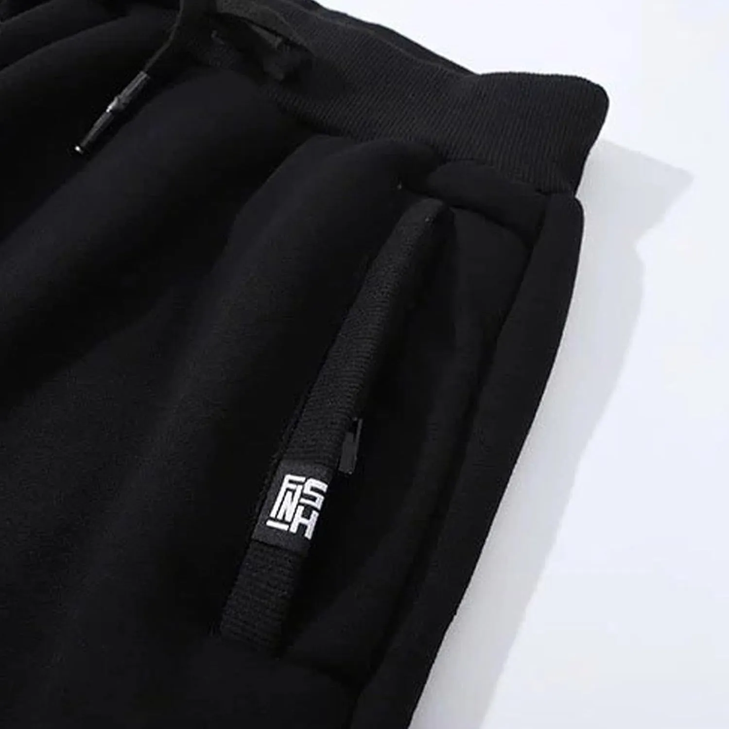 Men's Winter Fleece Pants Sherpa Lined Sweatpants Athletic Warm Track Joggers Casual Drawstring Comfy Soft Sweatpants