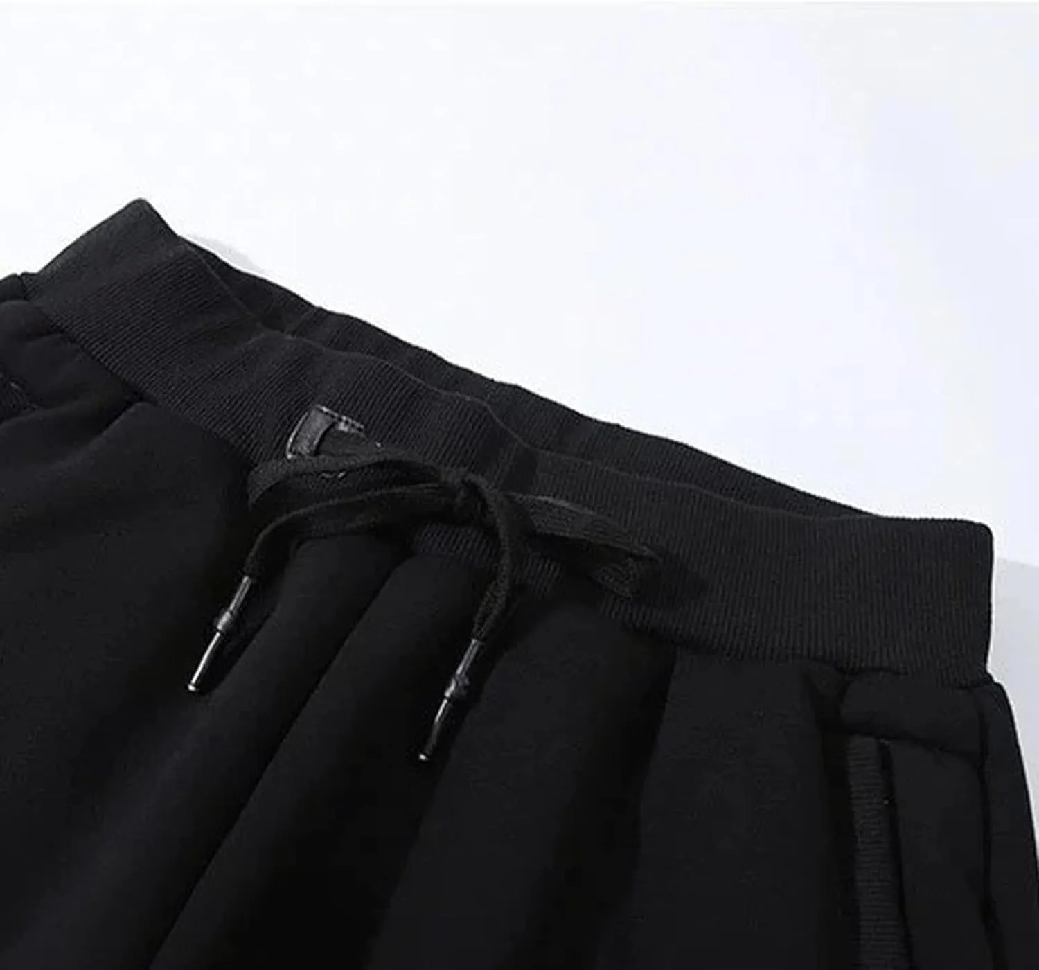 Men's Winter Fleece Pants Sherpa Lined Sweatpants Athletic Warm Track Joggers Casual Drawstring Comfy Soft Sweatpants