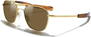MERRY'S Classic Square Aviator II Military Polarized Sunglasses for Men or Women S8637
