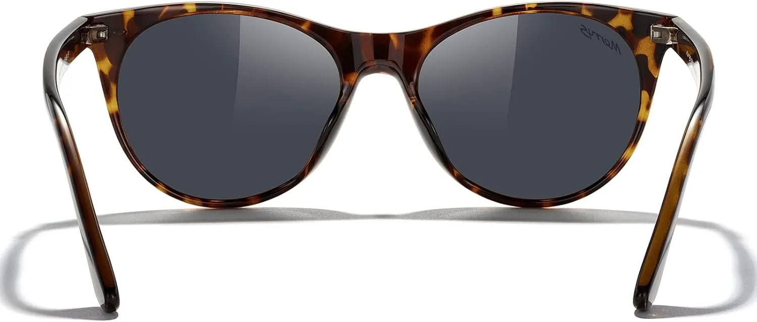 MERRY'S Retro Round Polarized Sunglasses for Women Fashion Trendy Shades S6185