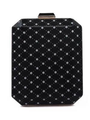 Metallic Cut Out Clutch Bag