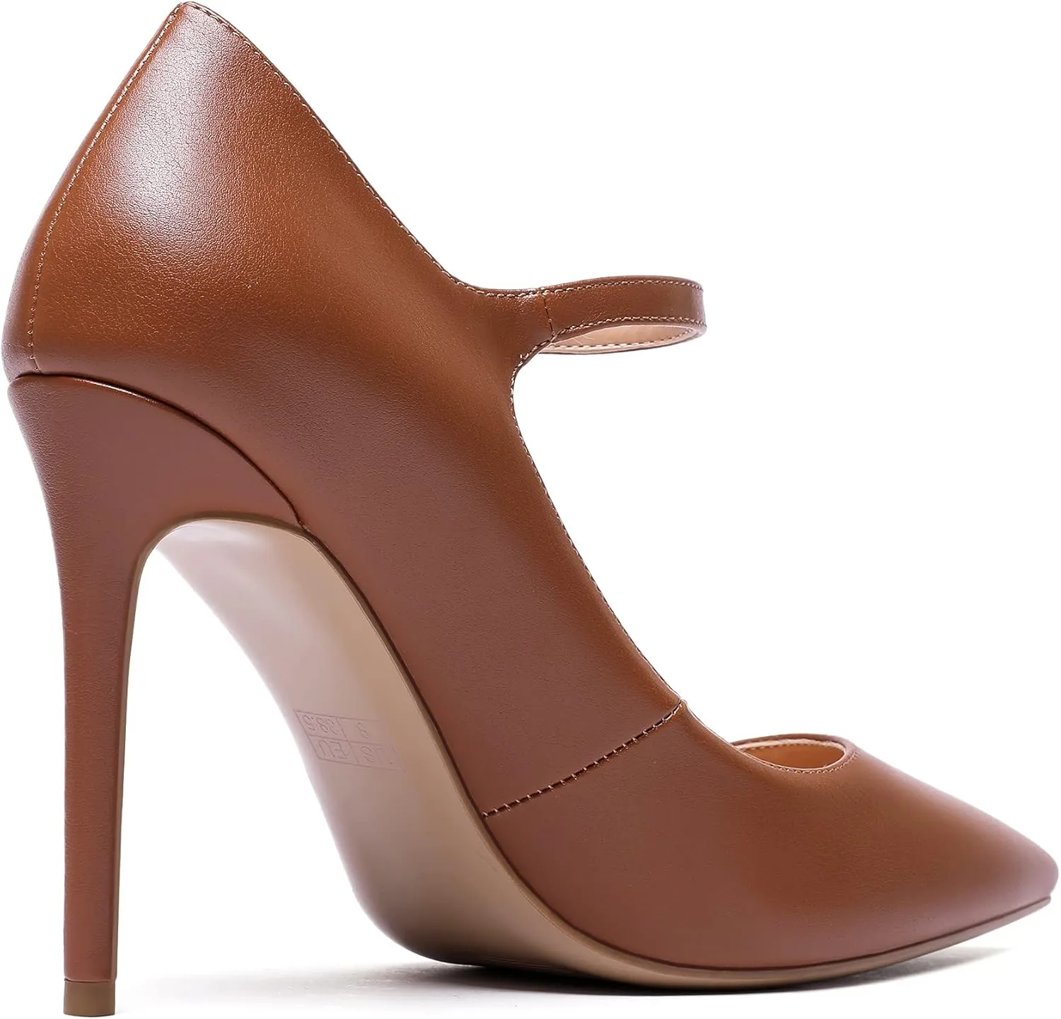 Mettesally Women's Mary Jane Pumps High Heels Pointed Closed Toe Weding Party Dress Shoes