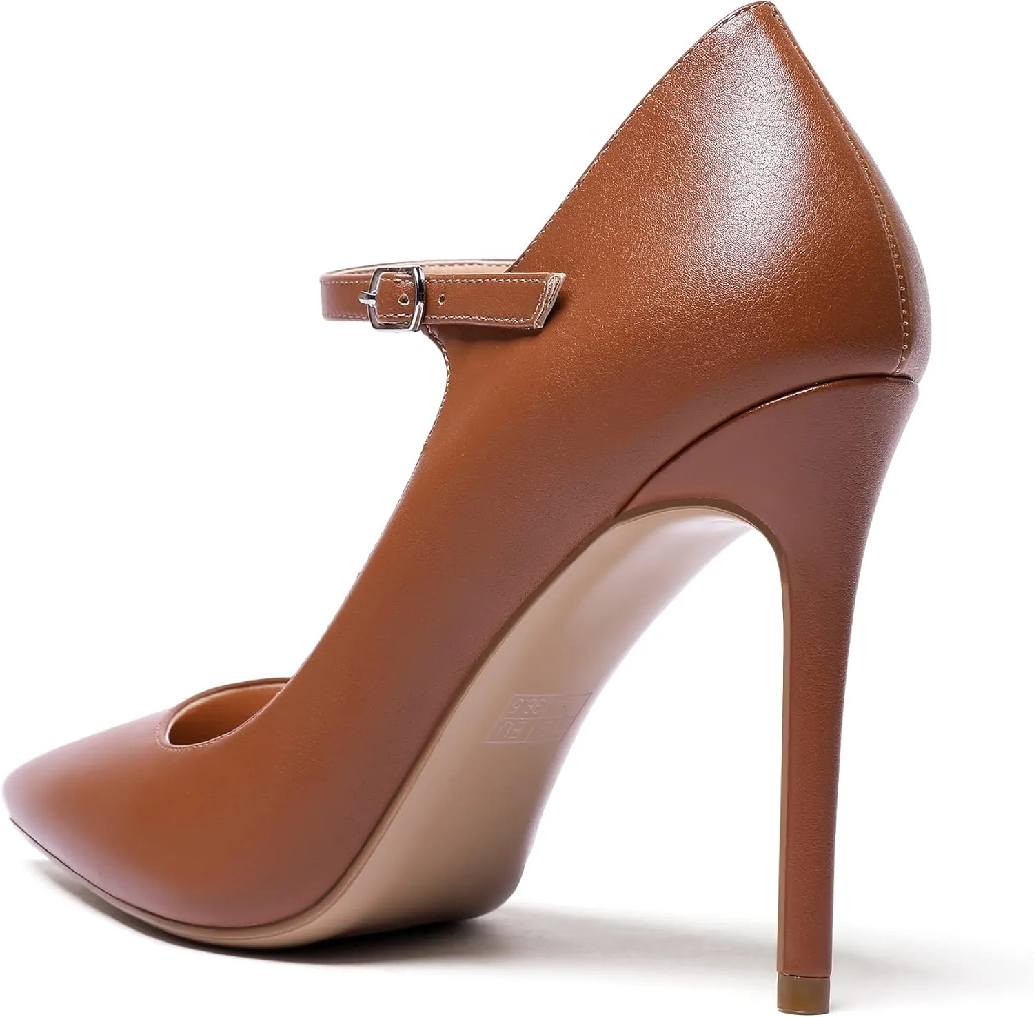 Mettesally Women's Mary Jane Pumps High Heels Pointed Closed Toe Weding Party Dress Shoes