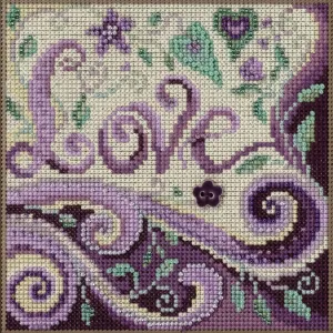 Mill Hill Love Beaded Counted Cross Stitch Kit Buttons & Beads 2023 Spring Series MH142312