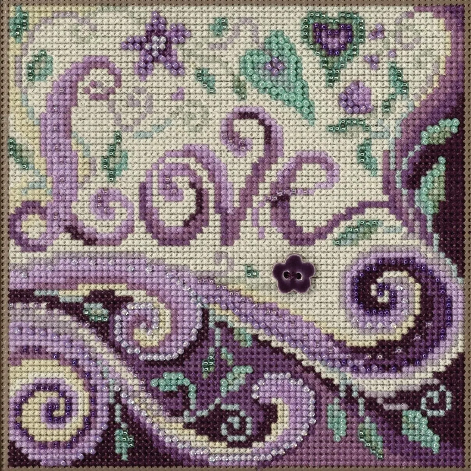 Mill Hill Love Beaded Counted Cross Stitch Kit Buttons & Beads 2023 Spring Series MH142312