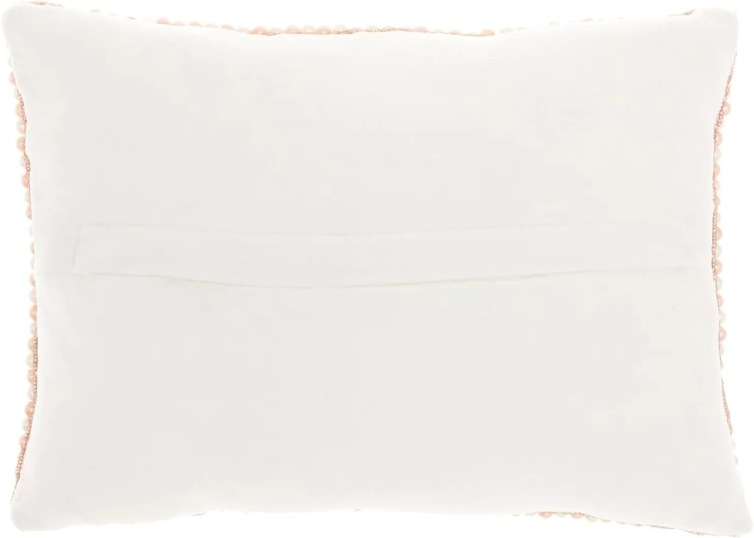 Mina Victory Luminescence Fully Beaded Pearls Blush 10" X 14" Throw Pillow