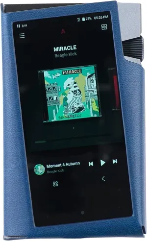 MITER Case for Astell&Kern A&Norma SR35 Handmade PU Leather Case Cover AK-SR35-Navy