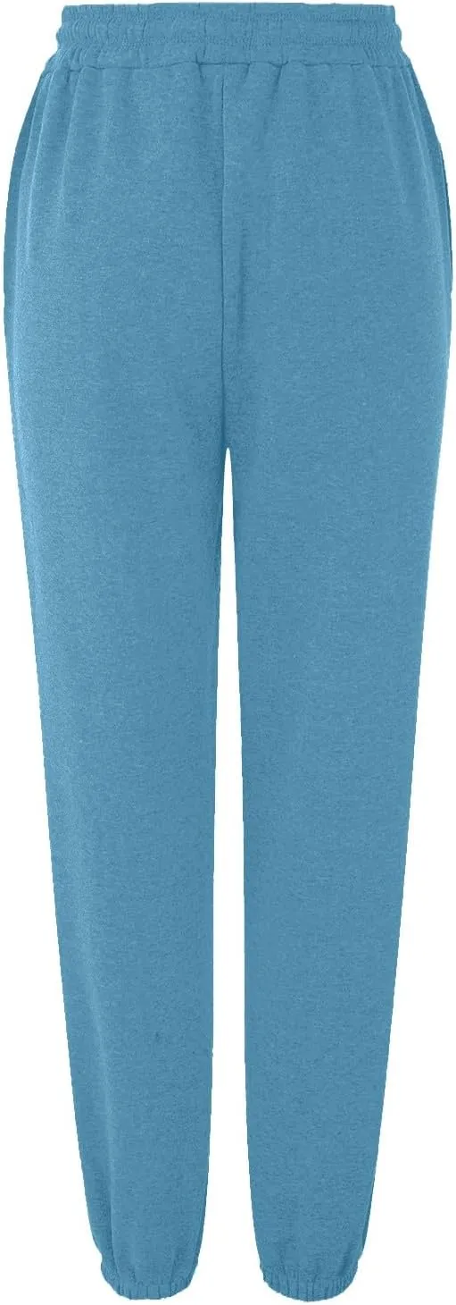 Miyaomn Women's Casual Baggy Sweatpants Elastic High Waisted Drawstring Workout Athletic Joggers Pants 2024 Fall with Pockets