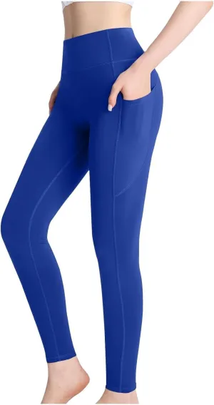 Miyaomn Women's Fleece Lined Yoga Leggings Tummy Control High Waisted Gym Pants Winter Thermal Warm Active Tights with Pocket