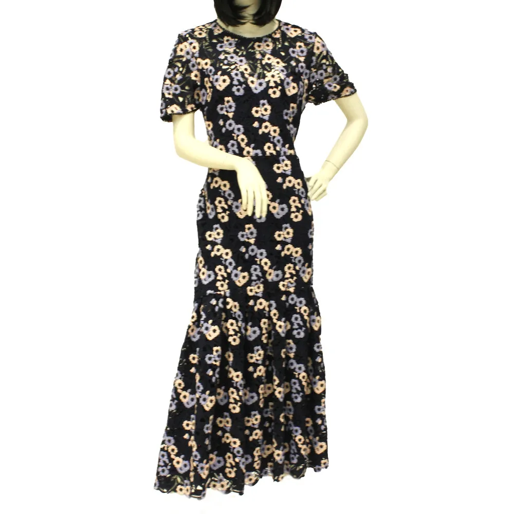 Ml By Monique Lhuillier Dress 7Mu Navy Multi 14