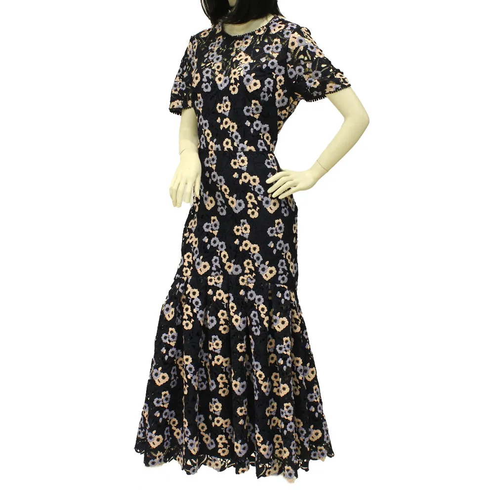 Ml By Monique Lhuillier Dress 7Mu Navy Multi 14