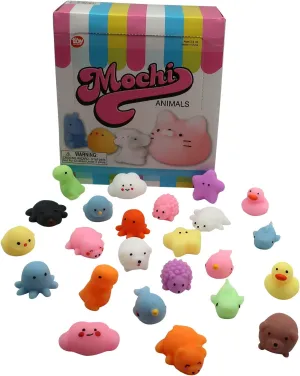 Mochi Squishy Animal Toys – Fun Mini Kawaii Squishies for Kids and Adults – Great Party Favors, Stress Relief Toys, and Fidget Toy – Super Soft, Non-Toxic, Make Great Gift Items (12 Pack)