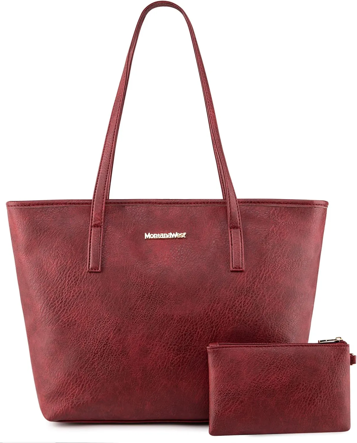 Montana West Tote Bags Vegan Leather Purses and Handbags for Women Top Handle Ladies Shoulder Bags